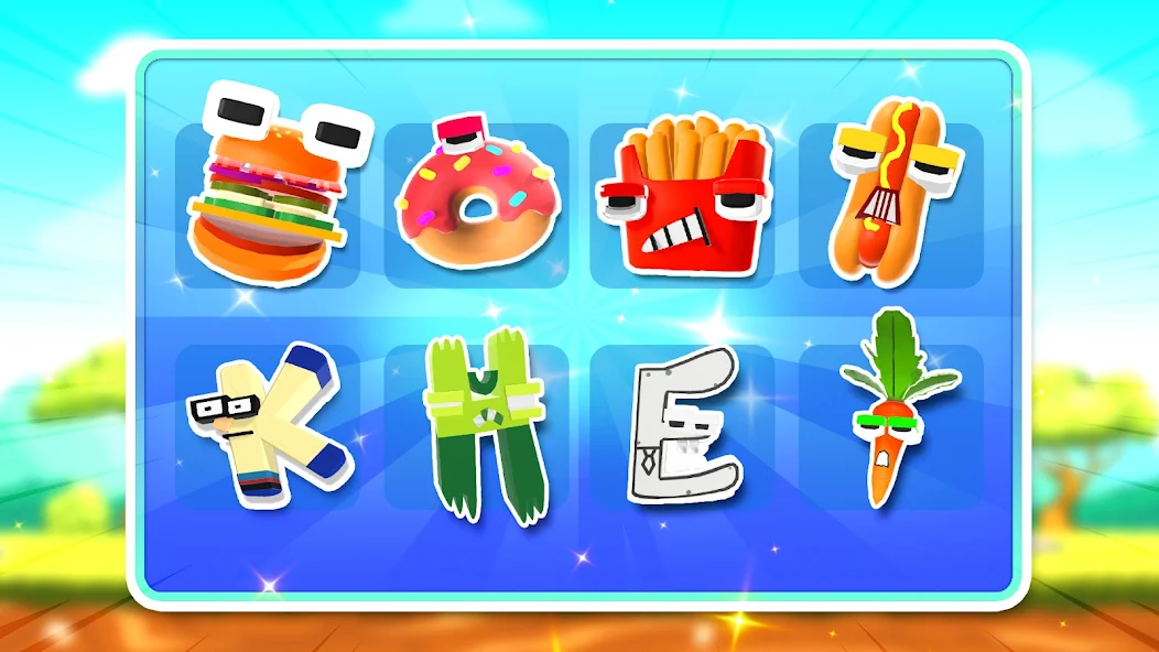 Alphabet Food Battle Playtime screenshot 1