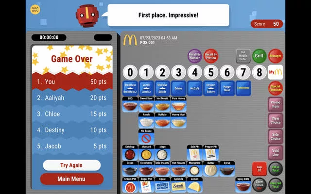 McDonalds Pos Training Game screenshot 3