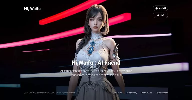 HiWaifu: AI Friend & Waifu Hub icon